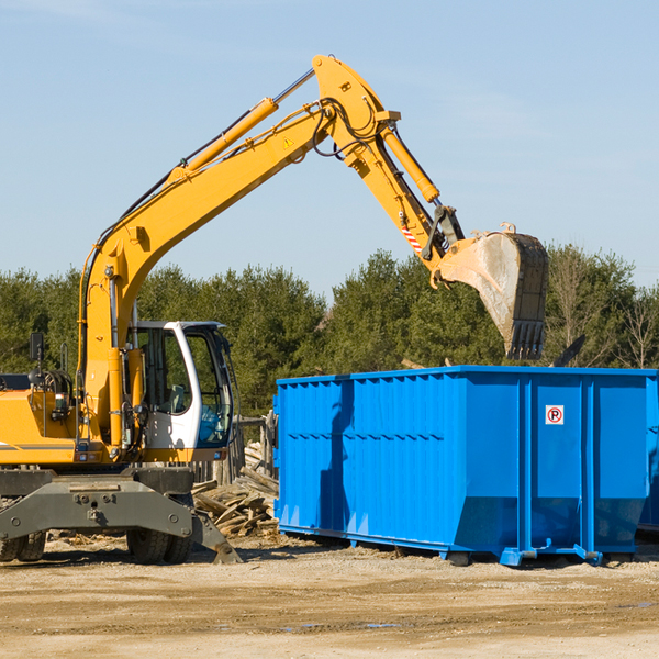 can i choose the location where the residential dumpster will be placed in Greene County